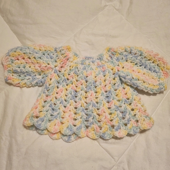 3-Month Baby Bundle: Knit Cardigan, Pink Jacket & Floral Dress w/ Bloomers - Picture 6 of 11